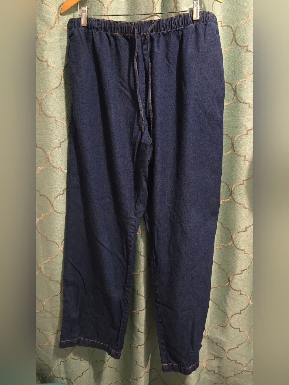 Silhouettes Dark Blue Lightweight  Denim Pants Women's 1XT RN # 120961 Cotton
